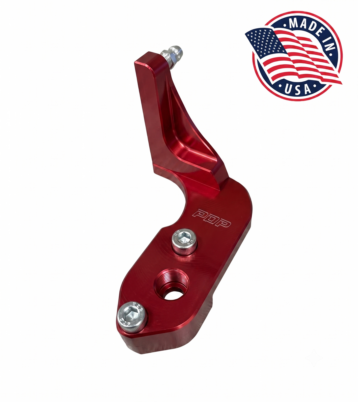Billet Hidden Coil Mount with Integrated Breather Port - Red